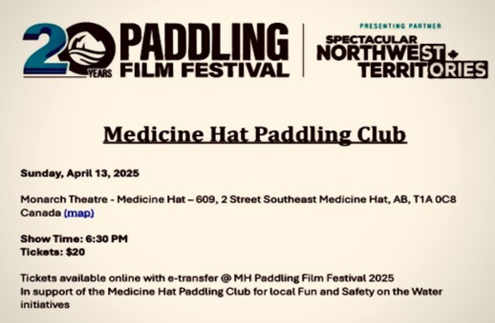 20 years Paddling Film Festival