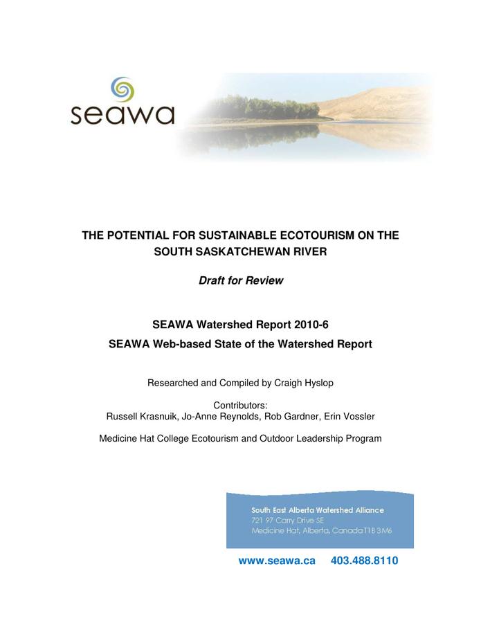 6 Seawa Wtrshdrprt 2010 6 Potentialforecotourism