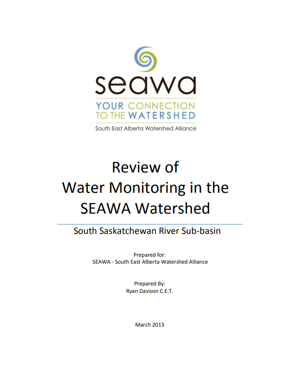 Review of Water Monitoring in the SEAWA Watershed