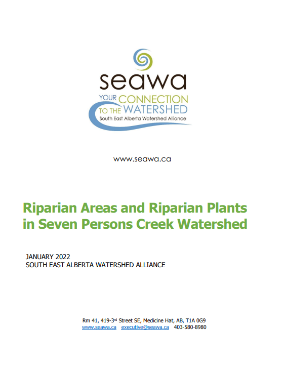 Riparian Areas and Riparian Plants in Seven Persons Creek Watershed